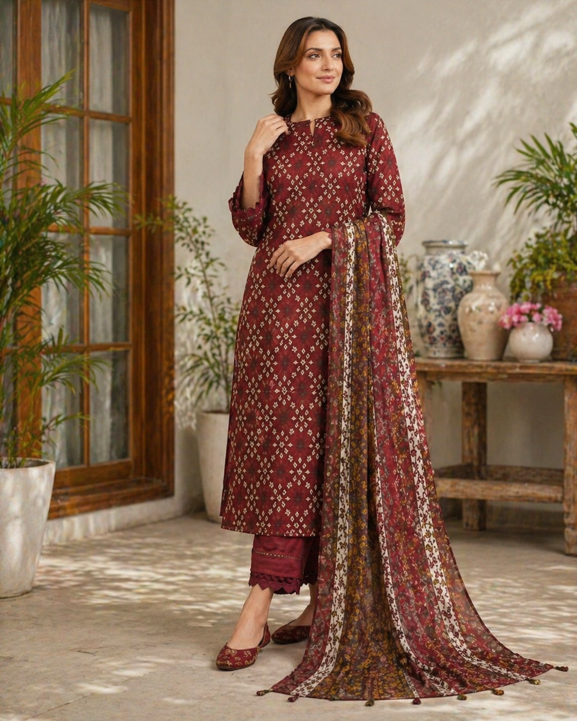 Unstitched Women Dress Lawn 100% Quality Samar's Fashion Trendy New Arrival Printed 3pc Dress For Women