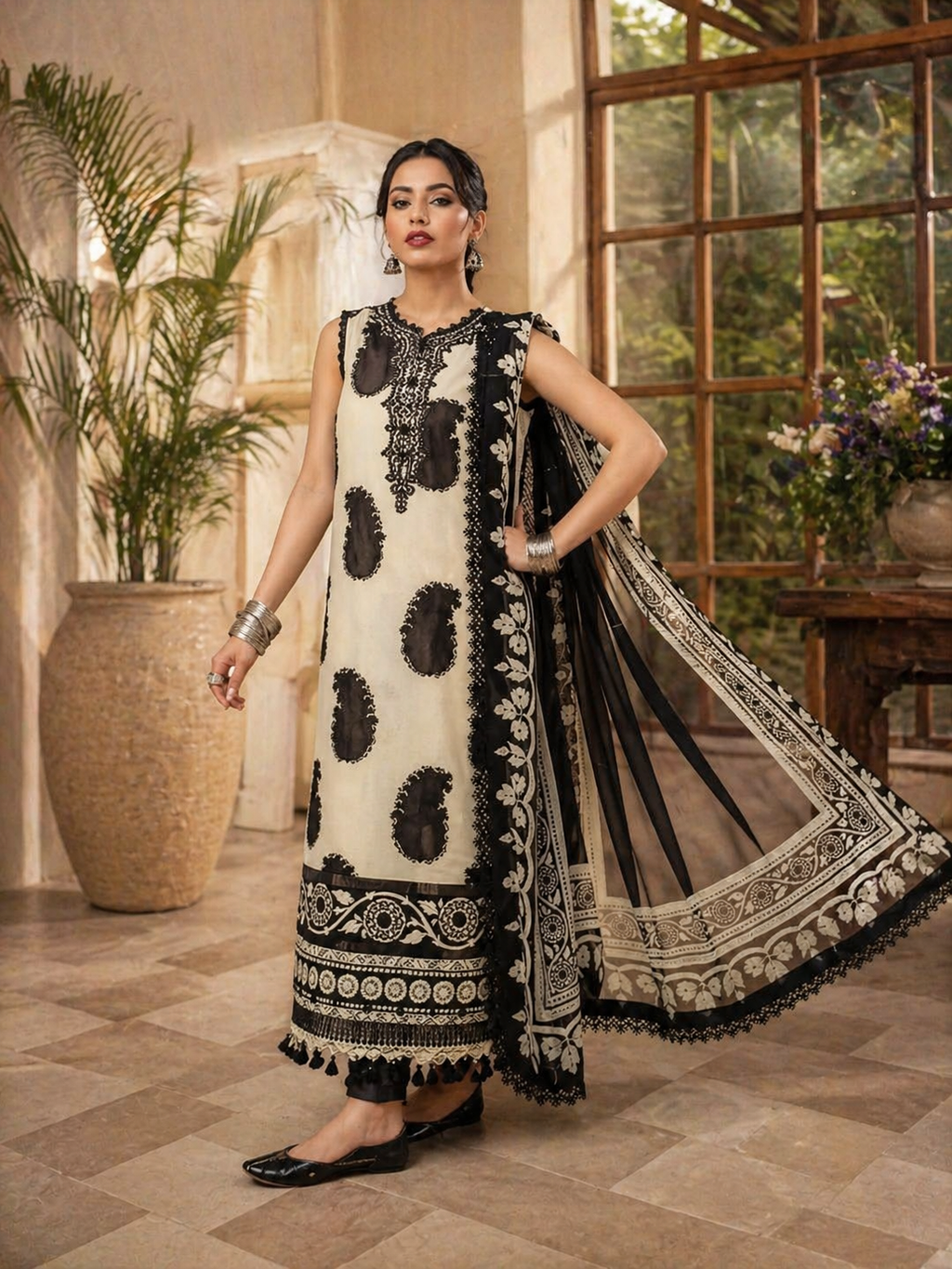 Unstitched Women Dress Lawn 100% Quality Samar's Fashion Trendy New Arrival Printed 3pc Dress For Women
