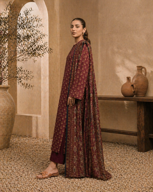 Edenrobe Allure 3 Piece Lawn Suit – Printed Summer Collection
