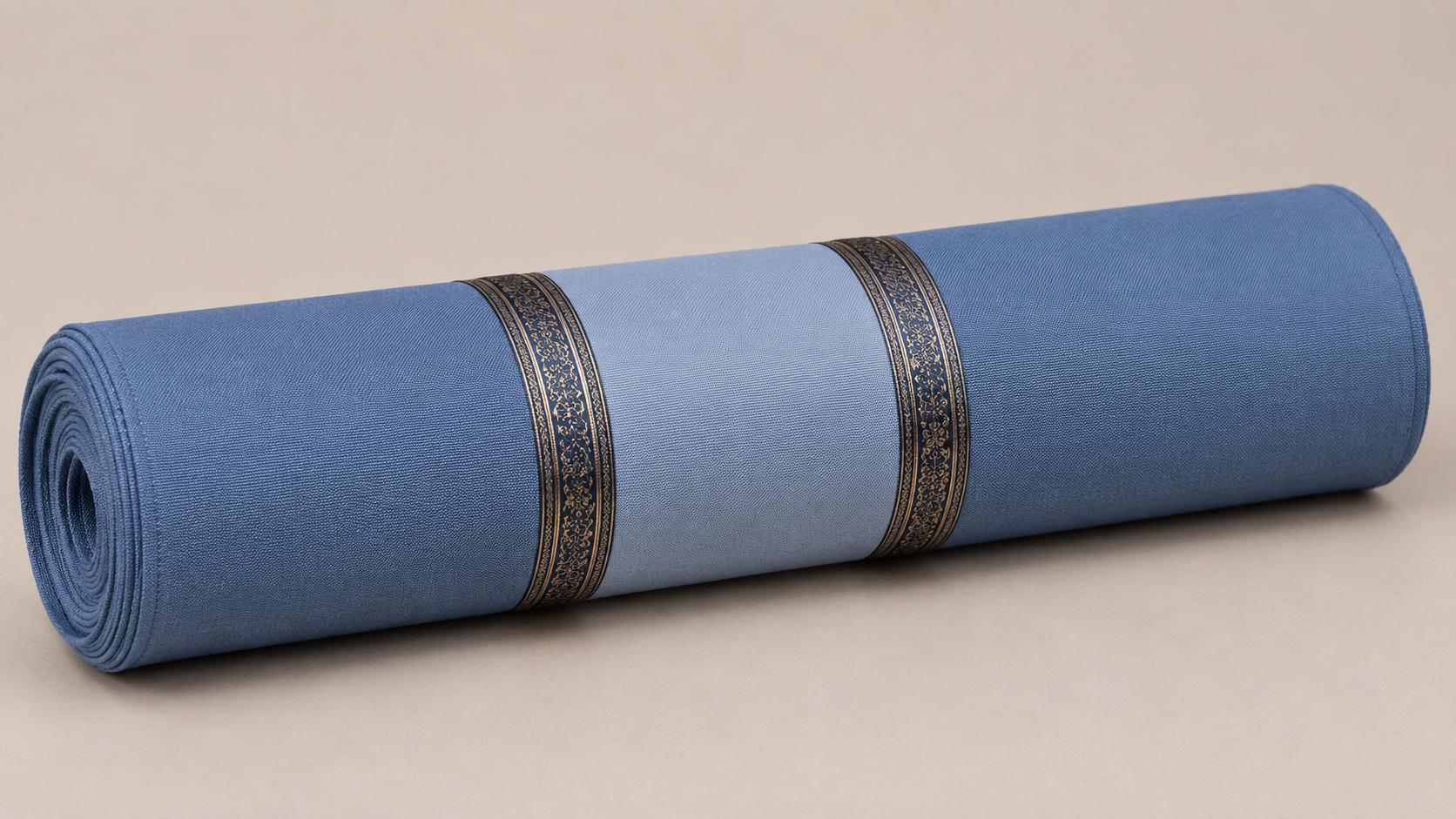 Teal Blue Cotton Mens Unstitched Suit