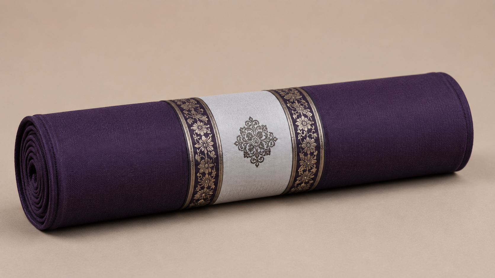 Royal Purple Cotton Mens Unstitched Suit