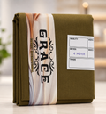 Grace Premium Wash and Wear Unstitched Suit Fabric Olive Brown 4 Meter