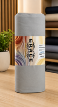 Grace Premium Wash and Wear Unstitched Suit Fabric Silver Grey 4 Meter