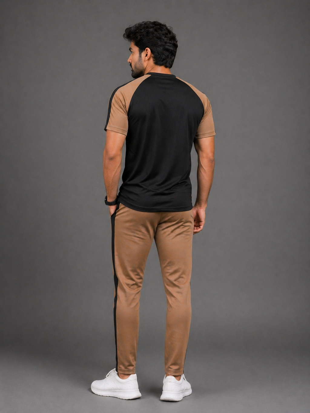 Premium Black and Skin Track Suit – Polyester Dri Fit