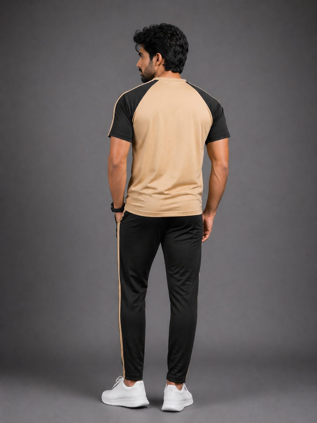 Premium Black and Skin Track Suit – Polyester Dri Fit