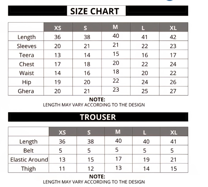 Sitara Suit 5 Days Stitching 50% Advance Payment