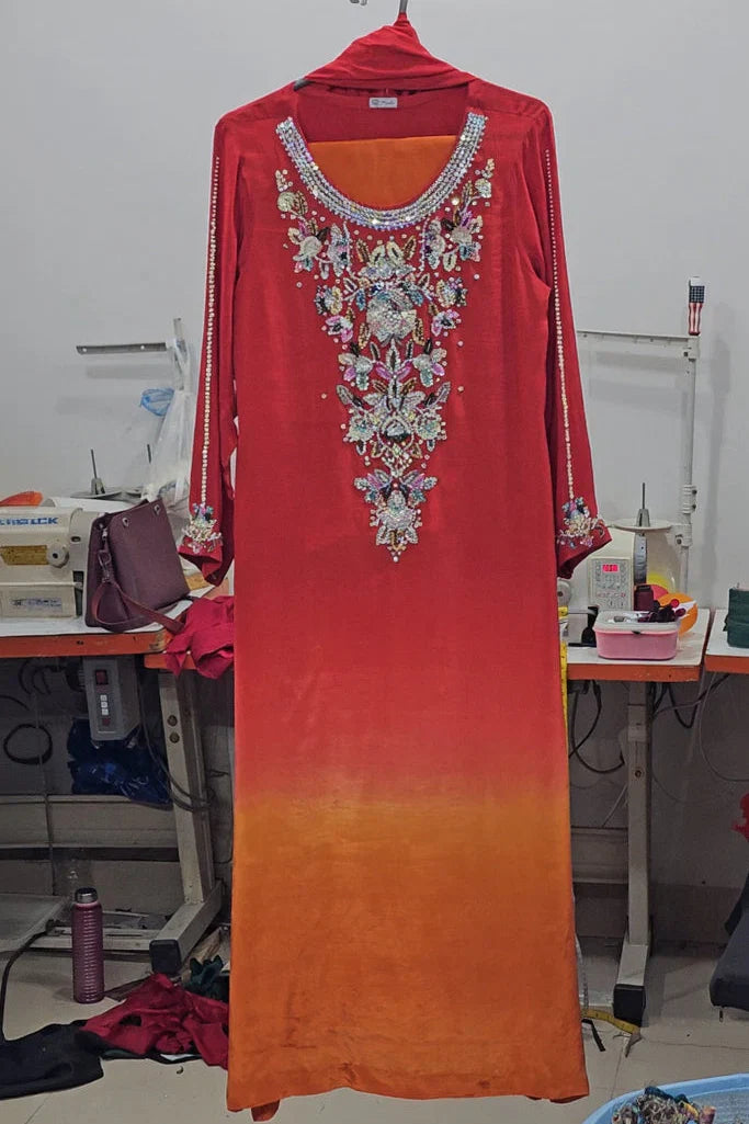 Lala Zar Suit 5 Days Stitching 50% Advance Payment