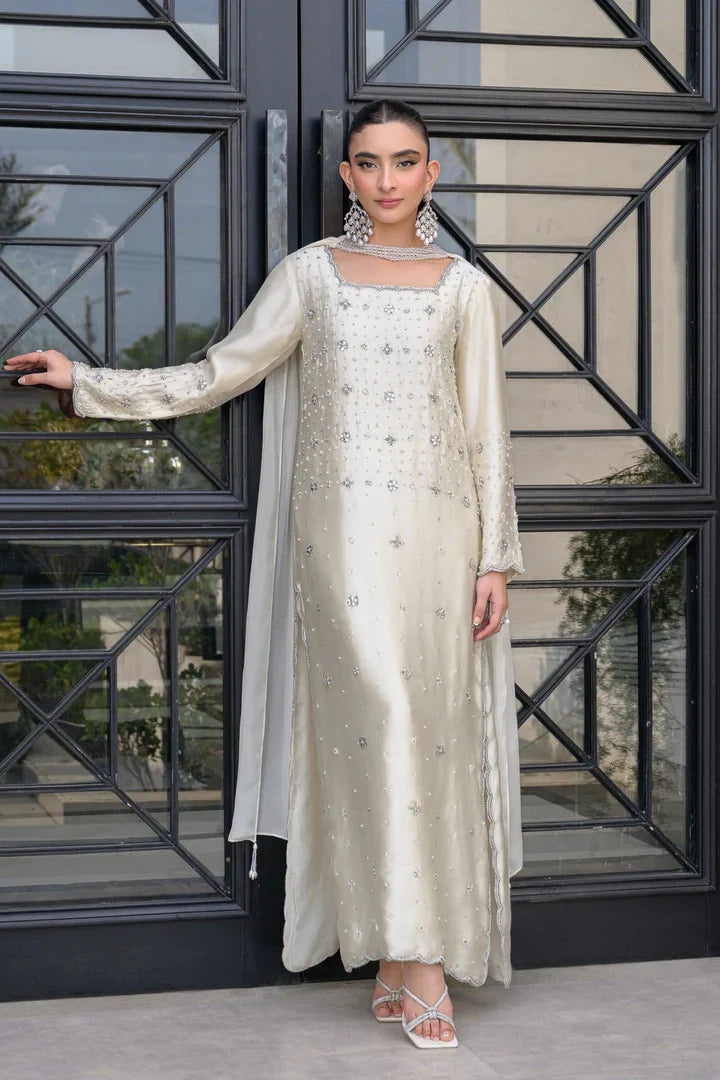 ivory Suit 5 Days Stitching 50% Advance Payment