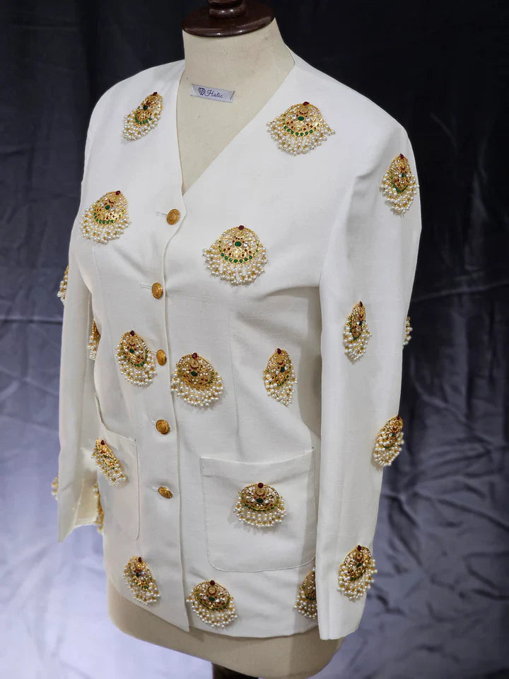 JV-Ayiza Coat Suit 5 Days Stitching 50% Advance Payment