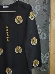 Black Aura Suit 5 Days Stitching 50% Advance Payment